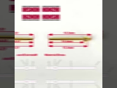 Pins usinés 2.0x18.5mm plaqués or Pin terminal en laiton Pin de point de contact pour connecteur