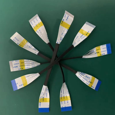 Matériau isolant PET 0,5 mm câble FFC plat UL20624 80c 60v 20 broches câble ruban FPC