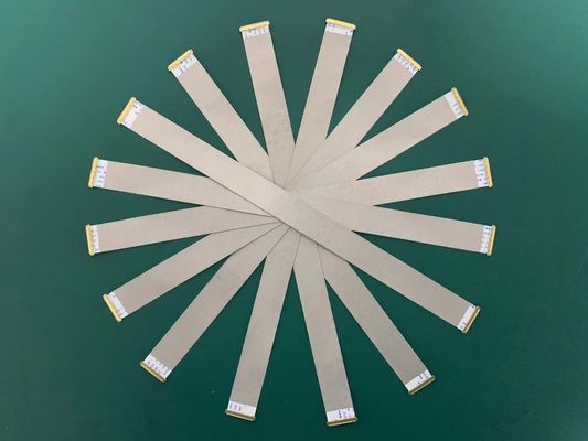 Matériau isolant PET 0,5 mm câble FFC plat UL20624 80c 60v 20 broches câble ruban FPC