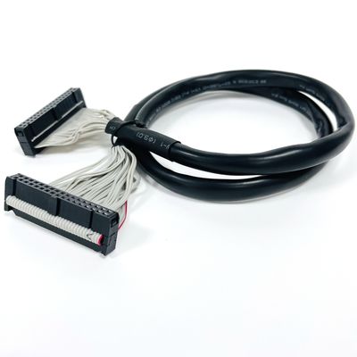 2.0mm 40 épingles IDC Assemblage de câble à ruban plat avec conducteur de fil de cuivre en conserve