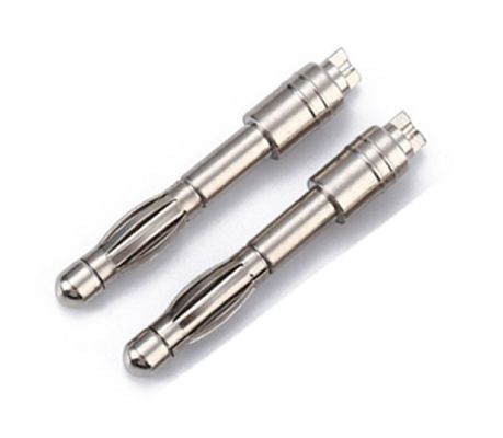 Taille personnalisée 4mm Connecteur de bouchon de banane mâle avec rouleau doré et fileté garanti