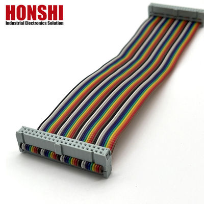 2.54mm IDC à IDC câble électrique plat 40 broches câble à ruban multicolore pour automobile