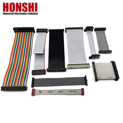 2.54mm IDC à IDC câble électrique plat 40 broches câble à ruban multicolore pour automobile