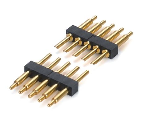 2.0mm Pitch H2.5mm Connecteur à broche Pogo mâle pour PCB double rangée 20 broches plongée droite