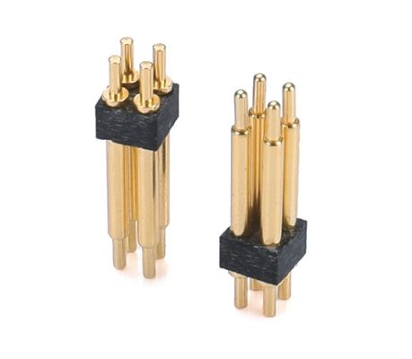 1.27mm H3.8mm Pogo Pin Connector en laiton C6801 Matériau Connecteur à 12 broches avec précision