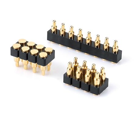 1.27mm H3.8mm Pogo Pin Connector en laiton C6801 Matériau Connecteur à 12 broches avec précision