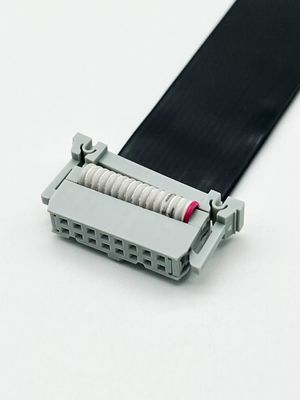 16 broches de câble à ruban en PVC plat avec connecteur de pas de 2,54 mm