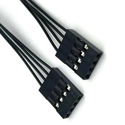 Coupe de fil électrique de longueur personnalisée Dupont 4 broches à connecteur JST SH 1.0 4 broches