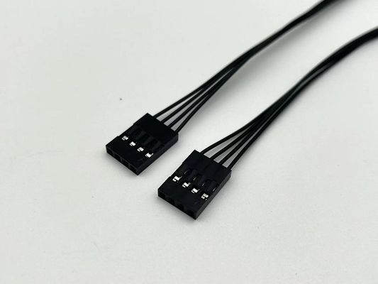 Coupe de fil électrique de longueur personnalisée Dupont 4 broches à connecteur JST SH 1.0 4 broches