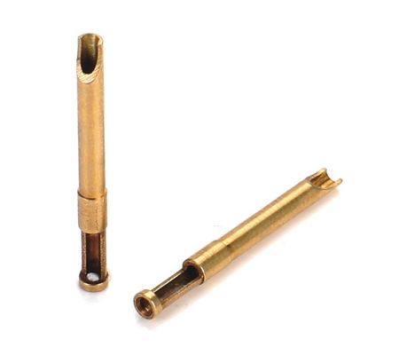 OEM CNC cuivre broches usinées contacts processus de tour automatique Taille personnalisée