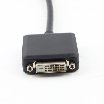 Cable d'adaptateur DP mâle à DVI femelle 200 mm doré pour la connexion électronique du PC TV