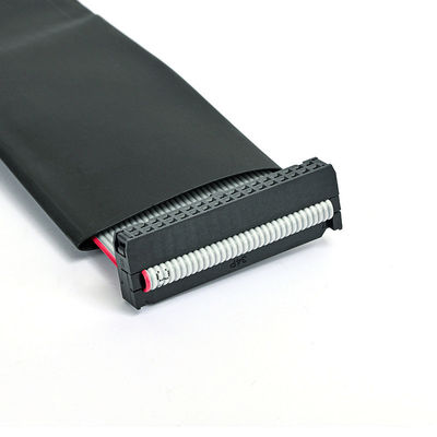 Assemblage de câble à ruban de 26 broches à 34 broches IDC avec 2.54 mm IDC à IDC prise tube noir