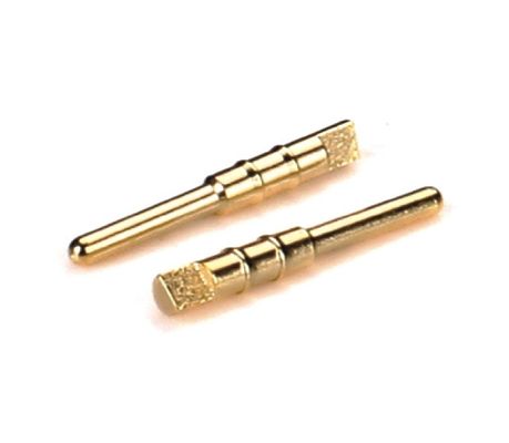 Pins usinés à la commande numérique en laiton plaqué or Connecteur à broches de cuivre de haute précision