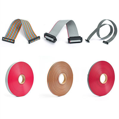 Assemblage de câble à ruban plat IDC à 26 broches avec soulagement de la contrainte et IDC à prise IDC de 2,54 mm