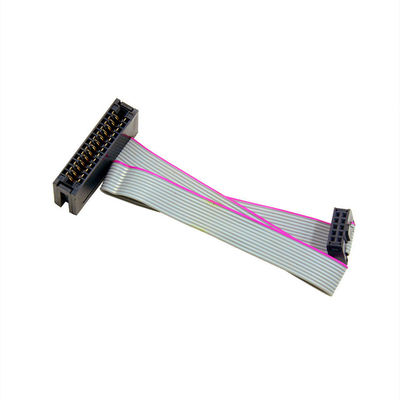 2.54mm IDC Socket à connecteur mâle 2e rangée 14Contacts Assemblage de câble à ruban plat