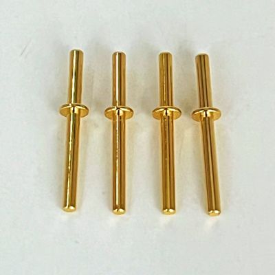 Pins usinés en laiton plaqué or 1.6x20 mm Pour le centre d'usinage vertical CNC