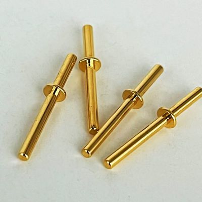 Pins usinés en laiton plaqué or 1.6x20 mm Pour le centre d'usinage vertical CNC