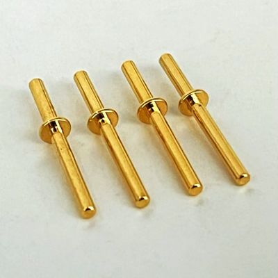Pins usinés en laiton plaqué or 1.6x20 mm Pour le centre d'usinage vertical CNC