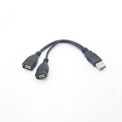 USB 2.0 Splitter Un mâle à une femelle Micro B câble USB C plaqué or Pour les téléphones mobiles