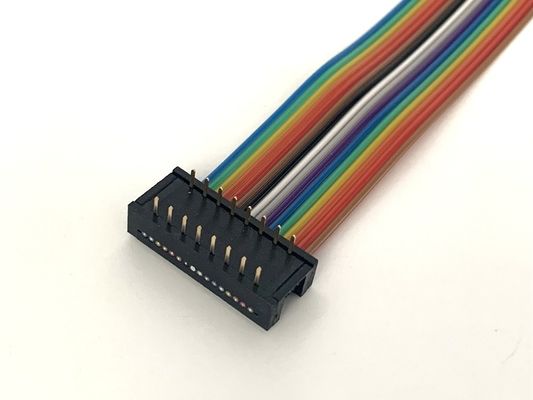 DIP Plug Assemblage de câble plat gris 16 broches câble à ruban UL2651 28awg 2,54 mm