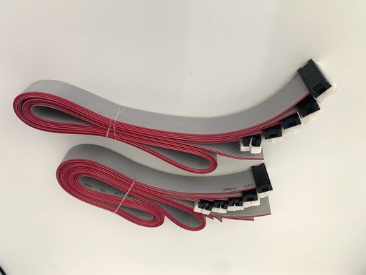 DIP Plug Assemblage de câble plat gris 16 broches câble à ruban UL2651 28awg 2,54 mm