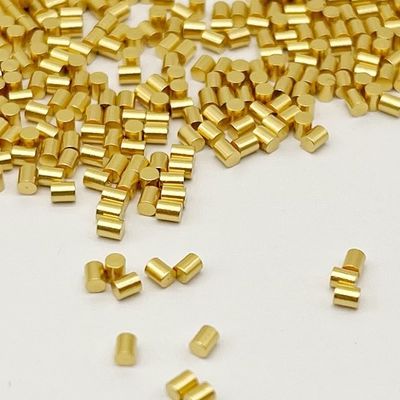 Pins usinés en laiton sur mesure Pad type SMT plaqué or 1,5 mm mâle pour les connexions