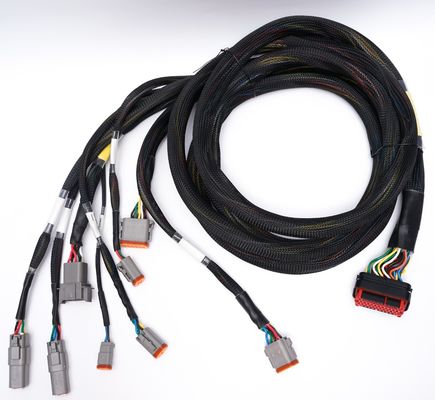 Armoire de câblage automobile personnalisée 24 broches pour les connexions de câbles 24 - 32AWG