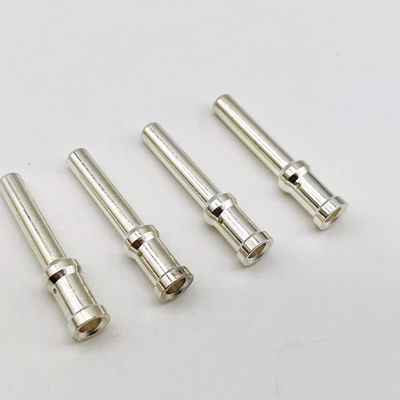 Pins de tournage CNC en acier rond Pins de contact en cuivre avec or
