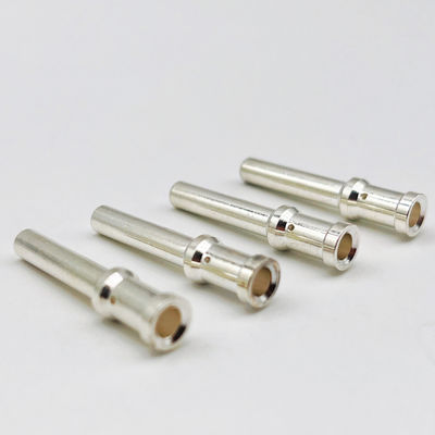 Pins de tournage CNC en acier rond Pins de contact en cuivre avec or