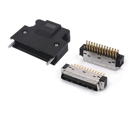 Connecteur SCSI 14 20 26 36 50 broches de soudure connecteur SCSI mâle avec vis