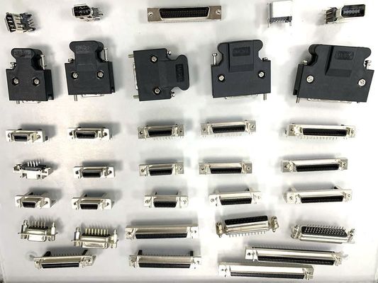Connecteur SCSI 14 20 26 36 50 broches de soudure connecteur SCSI mâle avec vis