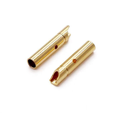 Plug de banane précision usinée multilamine épingle de contact 4 mm soudeuse finition de tasse