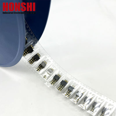 2.54mm Connecteur à broche Pogo à courant élevé Femme 2x7P Plaqué en or H2.5 SMT Type Pour PCB