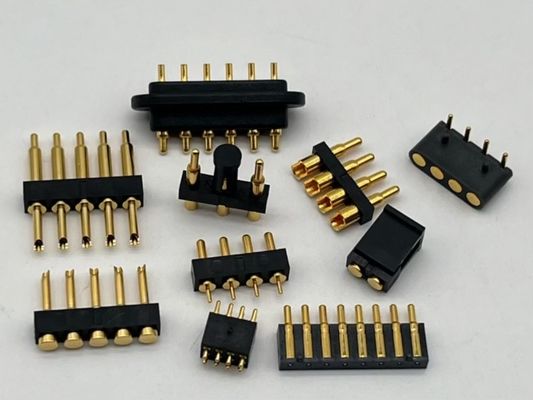 2.54mm Connecteur à broche Pogo à courant élevé Femme 2x7P Plaqué en or H2.5 SMT Type Pour PCB