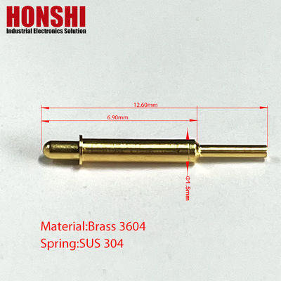 Connecteur à épingle Pogo à force de ressort avec hauteur de travail de 4,9 mm