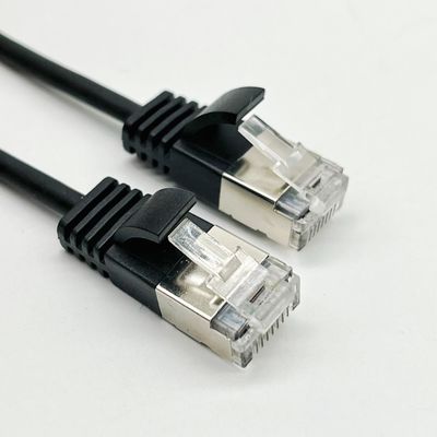0.5m - 20m Noir câble Ethernet RJ45 Ronde Cat7 câble personnalisé