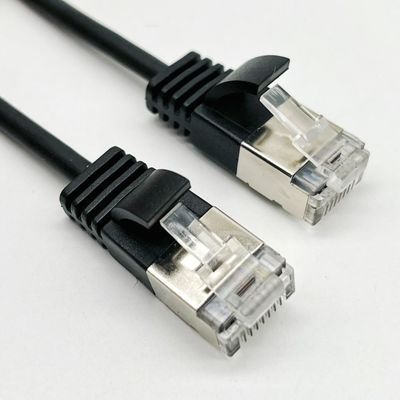 0.5m - 20m Noir câble Ethernet RJ45 Ronde Cat7 câble personnalisé