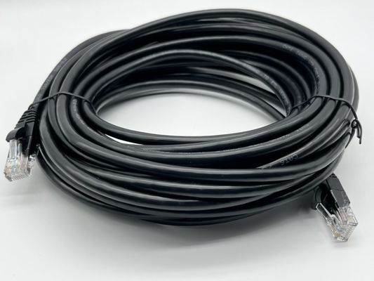 0.5m - 20m Noir câble Ethernet RJ45 Ronde Cat7 câble personnalisé