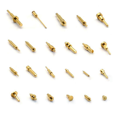 10.65mm épingle en laiton à ressort SMT type épingle Pogo dorée pour les connexions à température