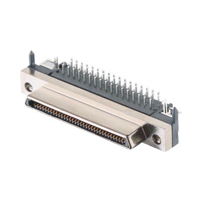 Matériau de la coque de l'alliage de zinc 68 broches SCSI connecteur de soudure type VHDCI HPCN mâle