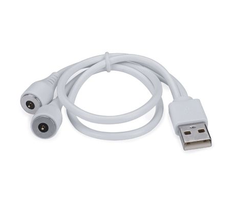 Cable de charge à courant élevé 3,0a USB 2 broches Adaptateur de charge circulaire Magnétique Pogo Pin