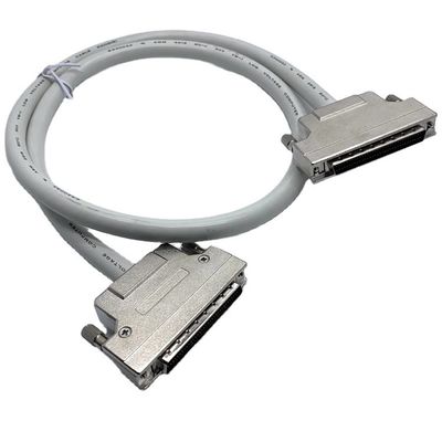 Cable de connexion SCSI gris sur mesure 68 broches 100 broches Cable mâle Ul20276 28awg