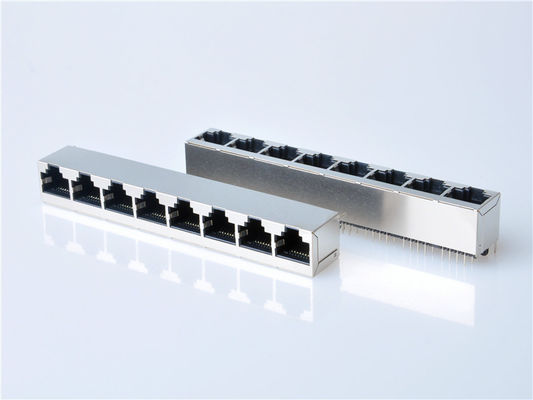 8p8c RJ45 Jack connecteur PCB monté pour le réseau Socket Internet modulaire alliage de cuivre