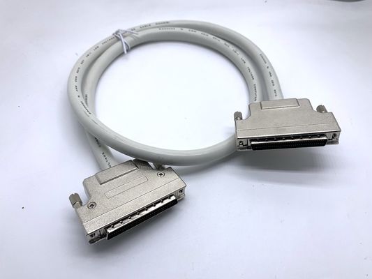 Cable de connexion SCSI gris sur mesure 68 broches 100 broches Cable mâle Ul20276 28awg