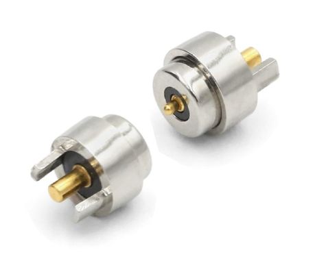 DC12V connecteur à ressort magnétique Pogo Pin imperméable à l'eau à angle droit