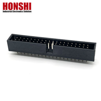 2.54mm Connecteur de tête de boîte H8.8 40P Connecteur électrique double rangée plaqué or