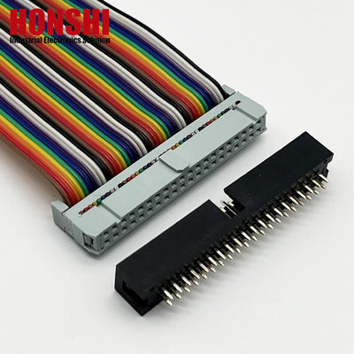 2.54mm Connecteur de tête de boîte H8.8 40P Connecteur électrique double rangée plaqué or