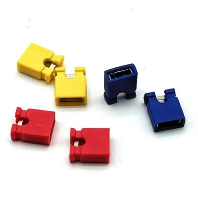 Connecteur de mini-sauteur automobile carte à carte prise féminine 1.27mm 2mm 2.54mm Pitch Noir Rouge Jaune avec Ni Plating