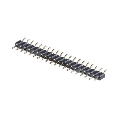 2.54mm Connecteur de tête de broche usinée à angle droit SMT SMD PCB à ligne unique