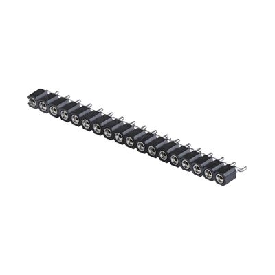 2.54mm Connecteur de tête de broche usinée à angle droit SMT SMD PCB à ligne unique